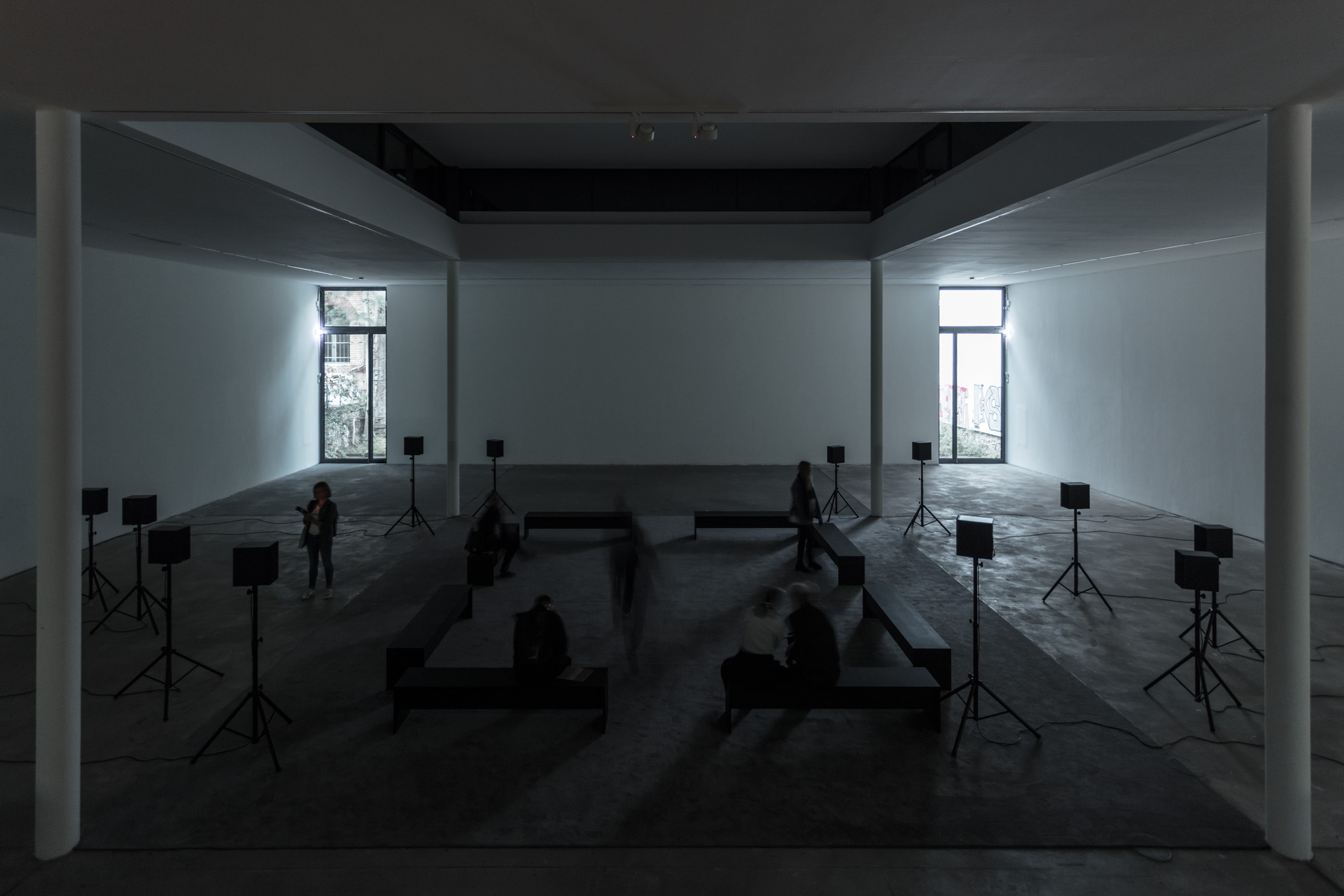 Willem de Rooij, Ilulissat, 2014, Digitale 12-Kanal-Tonaufzeichnung, Installationsansicht KW Institute for Contemporary Art, 2017, Foto: Frank Sperling
